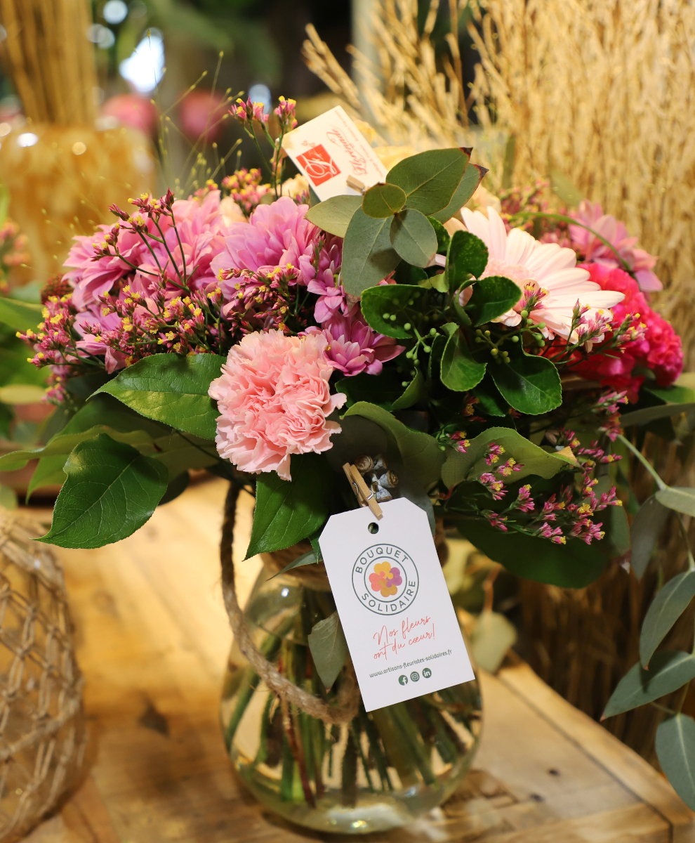 Bouquet fait par un artisans fleuriste